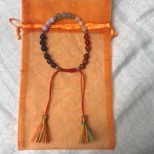 Size adjustable chakra bracelet!